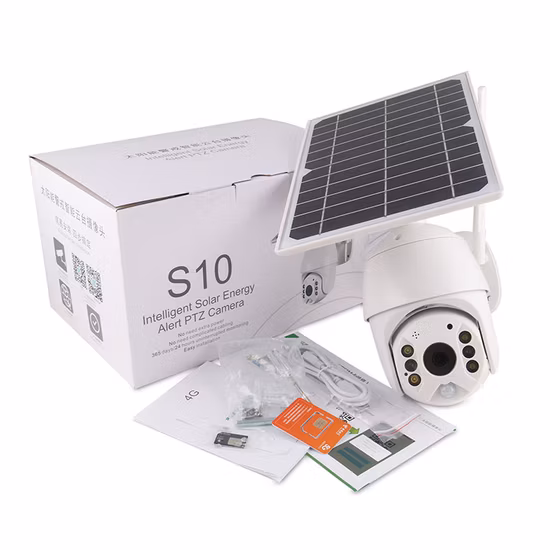 1080P Solar Panel Wireless PTZ Rechargeable Battery Camera Outdoor Surveillance Security Battery WiFi CCTV Camera