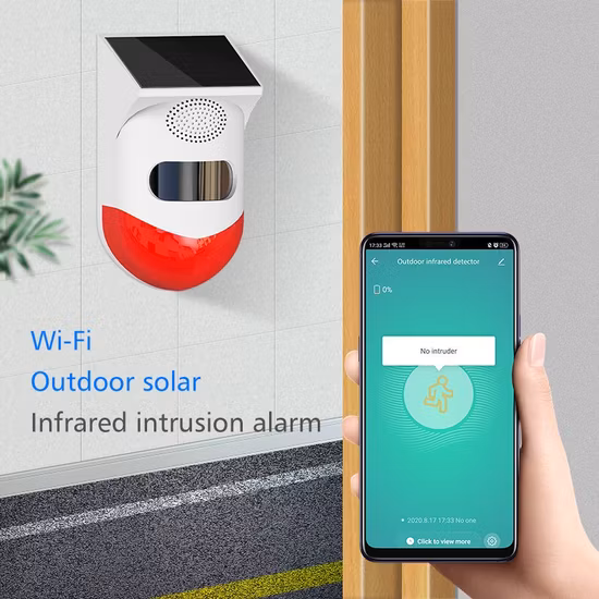 Tuya Smart Wireless Alarm WiFi Infrared Solar Motion Sensor Detector Alarm