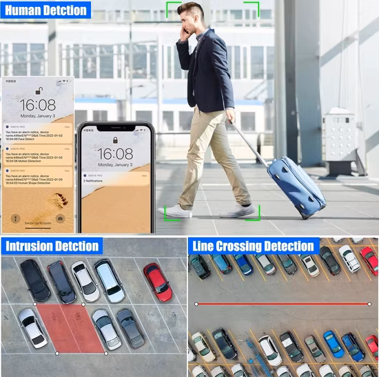 Banovision 8MP 4K Domo Vigilancia Eyeball PTZ Poe IP Cámara CCTV de Seguridad